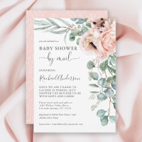 Soft Pastel Baby shower par courrier