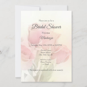 Invitation Soft Pastel Roses 2