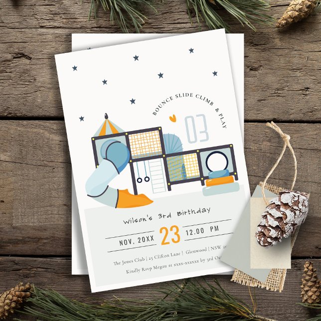 Invitation Soft Play Center Indoor Jungle Gym Anniversaire de (Créateur téléchargé)