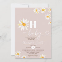 Soft Rose Oh Baby Daisy Fleurs Boho Baby shower