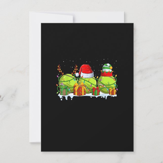 Invitation Softball Noël Père Noël Noël Maman Hommes Femmes P (Devant)