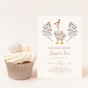 Invitation Soie d'Oie Première fête d'anniversaire