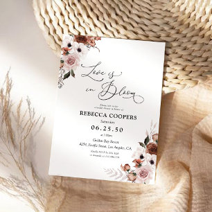 Invitation Soie Florale Douche nuptiale