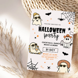 Invitation Soigneusement Mignonne Fête d'Halloween