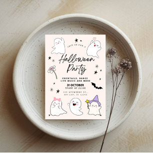 Invitation Soigneusement Mignonne Fête d'Halloween