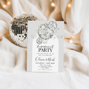 Invitation Soin Disco Ball Ball Bébé's Breath Engagement Part