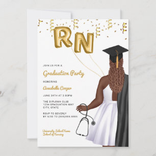 Invitation Soins infirmiers de l'école Portrait Graduation Pa