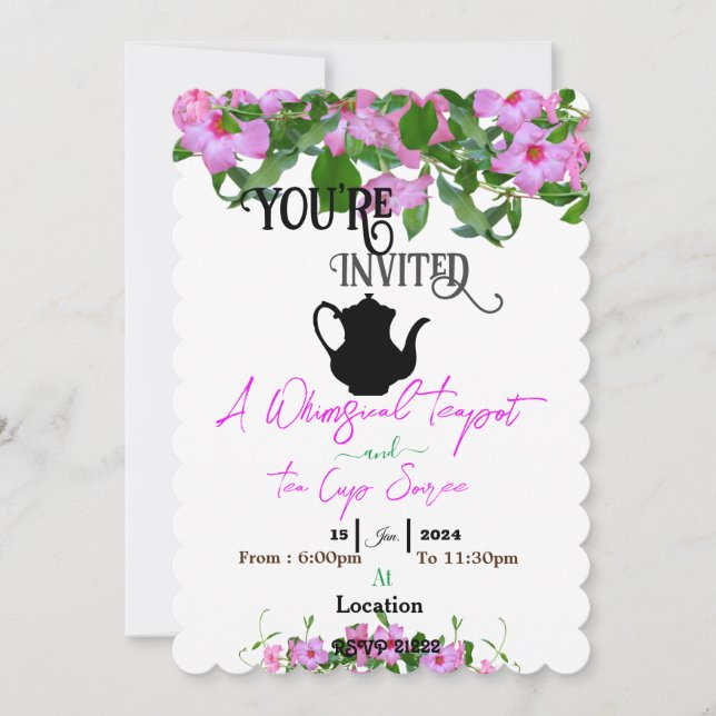 Invitation Soirée (Devant)