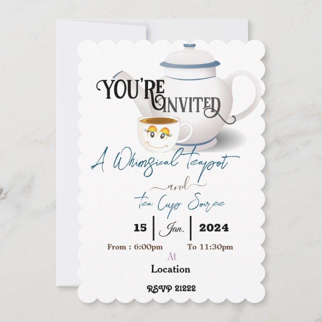 Invitation Soirée (Devant)