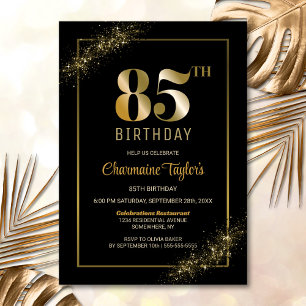 Invitation Soirée 85e Anniversaire de Black Gold