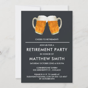 Invitation Soirée à la retraite