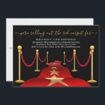 Invitation Soirée à thème Tapis rouge avec Faux Gold Foil<br><div class="desc">L'invitation parfaite pour votre événement royal. Consultez la collection Red Carpet de mon magasin pour trouver les articles correspondants à votre fête.</div>