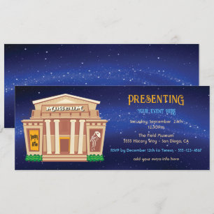 Invitation Soirée au Musée Billet Party Evénement