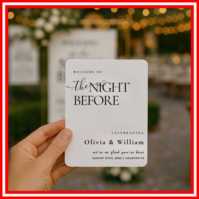 Invitation Soirée avant le dîner de répétition Mariage (Créateur téléchargé)