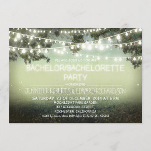 Invitation soirée Bachelor/Bachelorette rustique