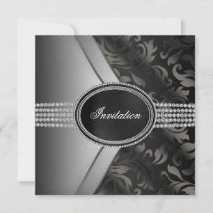 Invitation Soirée Black Diamond Black Tie
