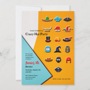 Invitation Soirée Chapeaux Fous