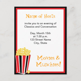 Invitation Soirée cinéma