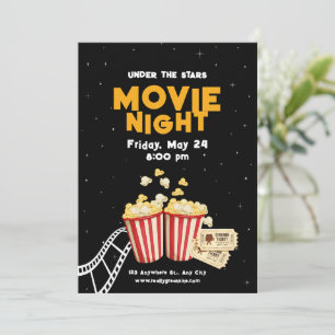 Invitation Soirée Cinéma Anniversaire Théâtre de Jardin Enfan