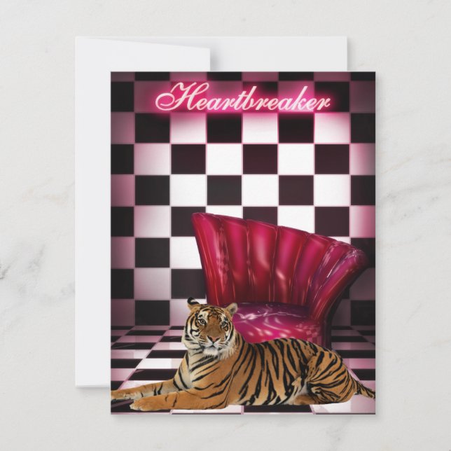 Invitation Soirée Club Tiger Ladies Night Party (Devant)