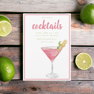 Invitation Soirée Cocktail Cosmopolite