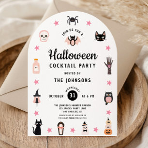 Invitation Soirée Cocktail Cute Halloween