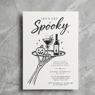 Invitation Soirée Cocktail Épouvantable Halloween Moderne Cré
