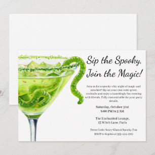 Invitation Soirée Cocktail Halloween Potion Magique
