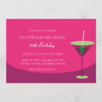 Soirée Cocktail Simple Feminine Chic Rose