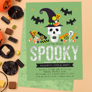 Invitation Soirée Costume d'Halloween pour les petits