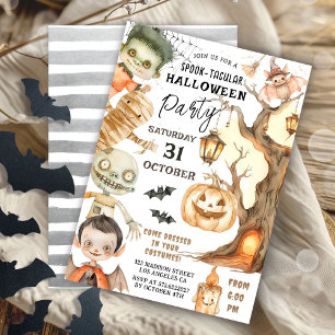 Invitation Soirée Costume Spooktacular Soirée Cute Kids Hallo