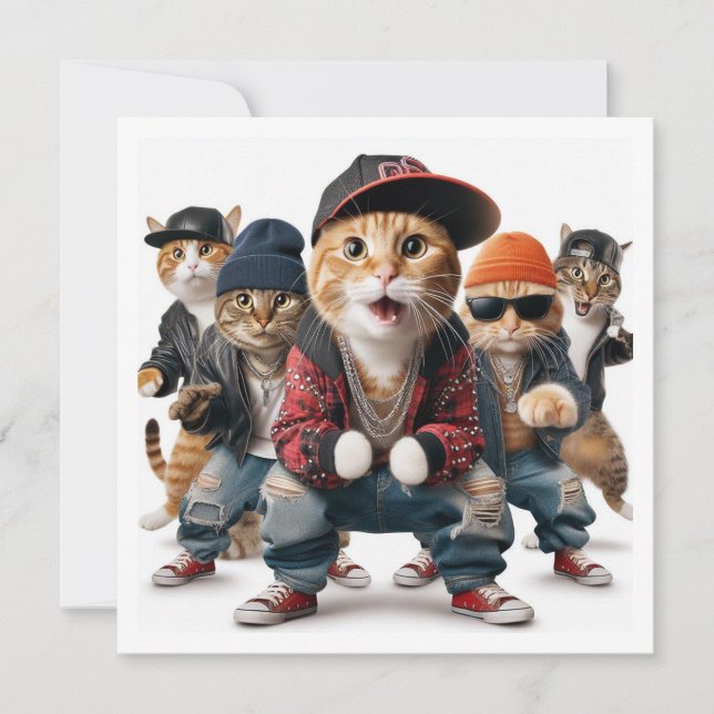 Invitation Soirée costumée, danse Hip hop, Soirée dansante, c (Devant)