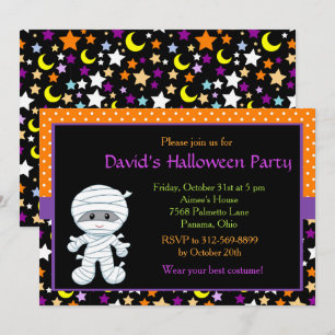 Invitation Soirée costumée d'Halloween