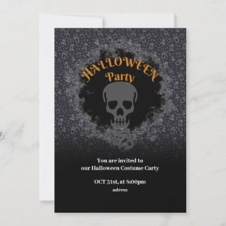 Invitation Soirée costumée d'Halloween pour amis