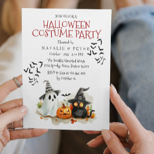 Invitation Soirée costumée d'Halloween pour enfants