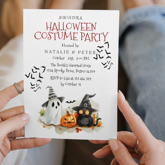 Invitation Soirée costumée d'Halloween pour enfants (Créateur téléchargé)