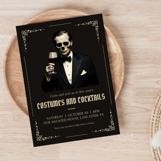 Invitation Soirée costumée Halloween (Créateur téléchargé)