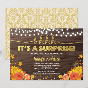 Invitation Soirée d'action de grâce de la douche de la mariée