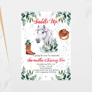 Invitation Soirée d'anniversaire de Boy Horse