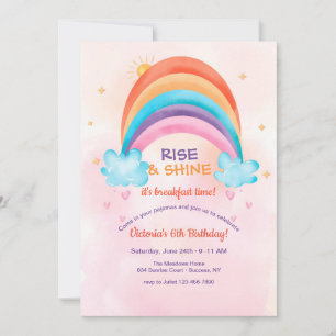 Invitation Soirée d'anniversaire de début de matinée