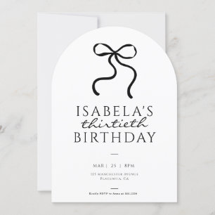 Invitation Soirée d'Anniversaire de la coquette noire