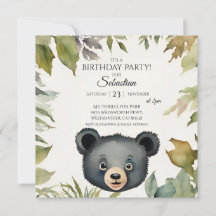 Soirée d'anniversaire de l'Ours mignon