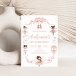 Invitation Soirée d'anniversaire de Pink Ballerina<br><div class="desc">Wouah vos invités avec cette adorable invitation d'anniversaire Ballerina,  parfait pour donner le ton pour votre journée spéciale! Facilement personnalisable et livré numériquement,  c’est un moyen facile d’impressionner tous les clients de votre liste d’invités. 42 BD</div>