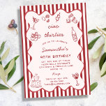 Invitation Soirée d'anniversaire des 40 ans autour de pâtes i<br><div class="desc">Invitation anniversaire 40 ans pour elle - Modèle éditable et imprimable pour une soirée italienne autour des pâtes</div>