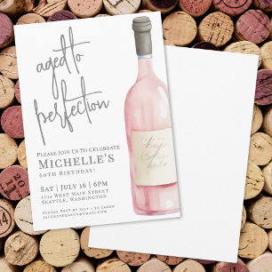 Invitation Soirée d'anniversaire des 60 ans de Wine Simple Si
