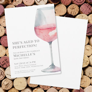 Invitation Soirée d'anniversaire des 60 ans de Wine Simple Si