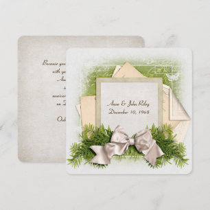 Invitation Soirée d'anniversaire du mariage de Noël