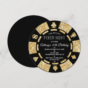 Anniversaire Las Vegas Invitations Faire Part Cartes Zazzle