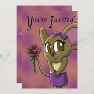 Invitation Soirée d'anniversaire mignonne