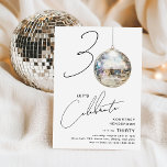 Invitation Soirée d'anniversaire minimaliste de la 30ème Disc<br><div class="desc">Fêtez le jalon du 30e anniversaire avec notre invitation chic et minimaliste ! Cette invitation ouvre la voie à une célébration mémorable, avec les chiffres '30' avec une touche unique - le '0' est une boule disco étincelante, qui brille sur notre arrière - plan blanc immaculé. Le modèle moderne complété...</div>